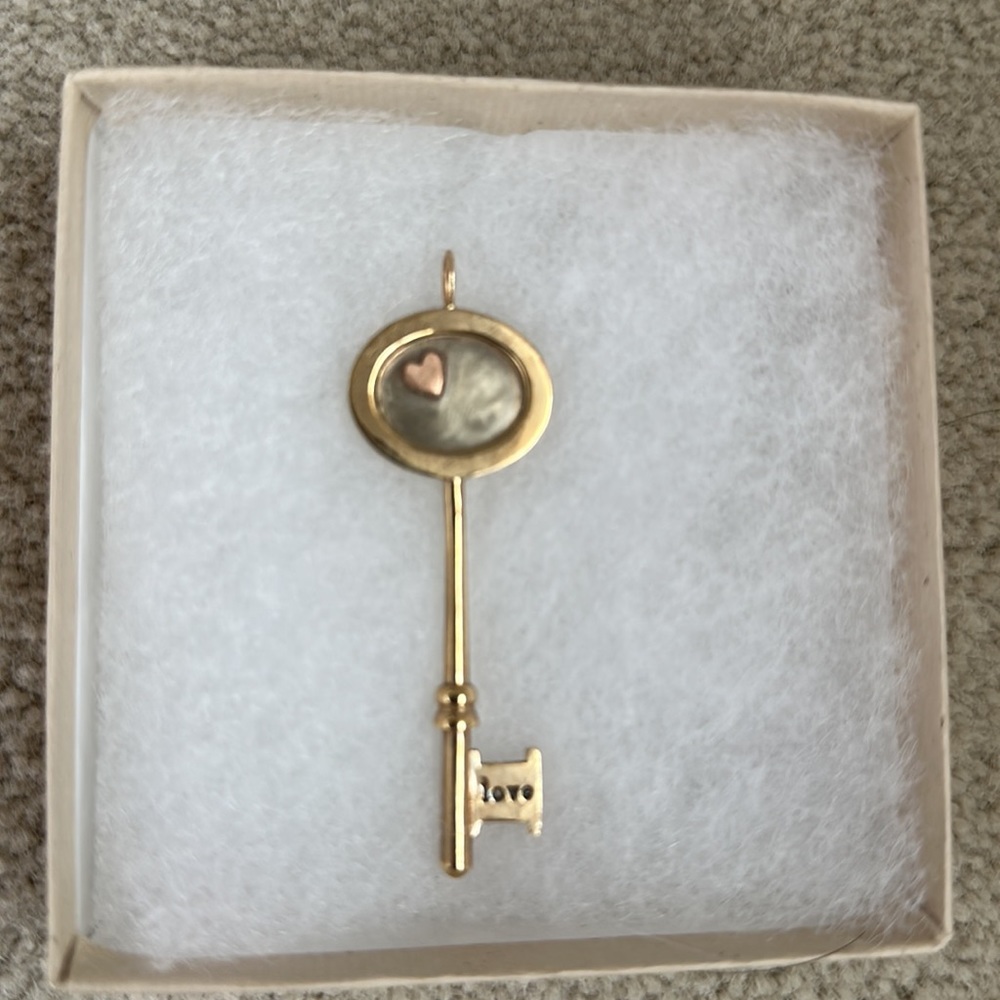 Heather B Moore Key Charm NIB